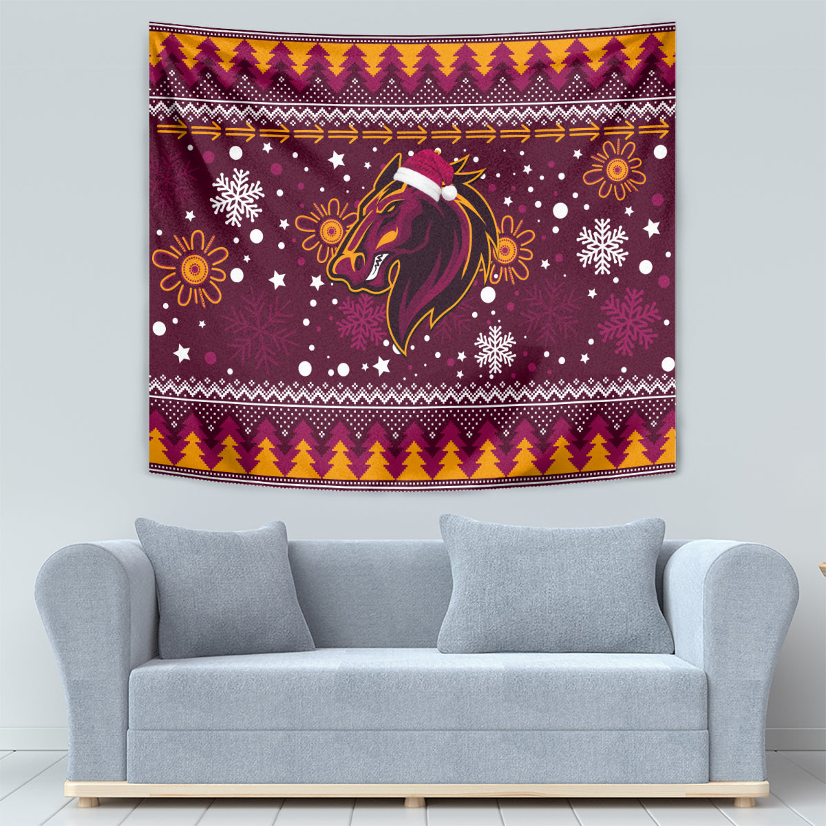 Broncos Rugby Tapestry Heart Of All Queenland 2023 Christmas Vibe Unique - Vibe Hoodie Shop