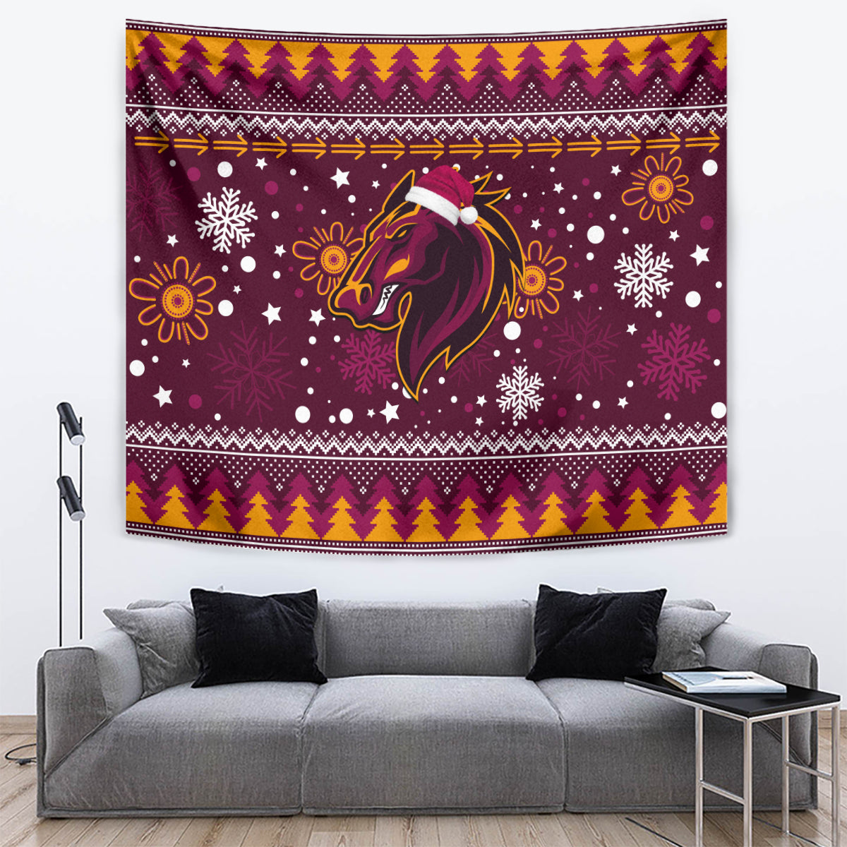 Broncos Rugby Tapestry Heart Of All Queenland 2023 Christmas Vibe Unique - Vibe Hoodie Shop