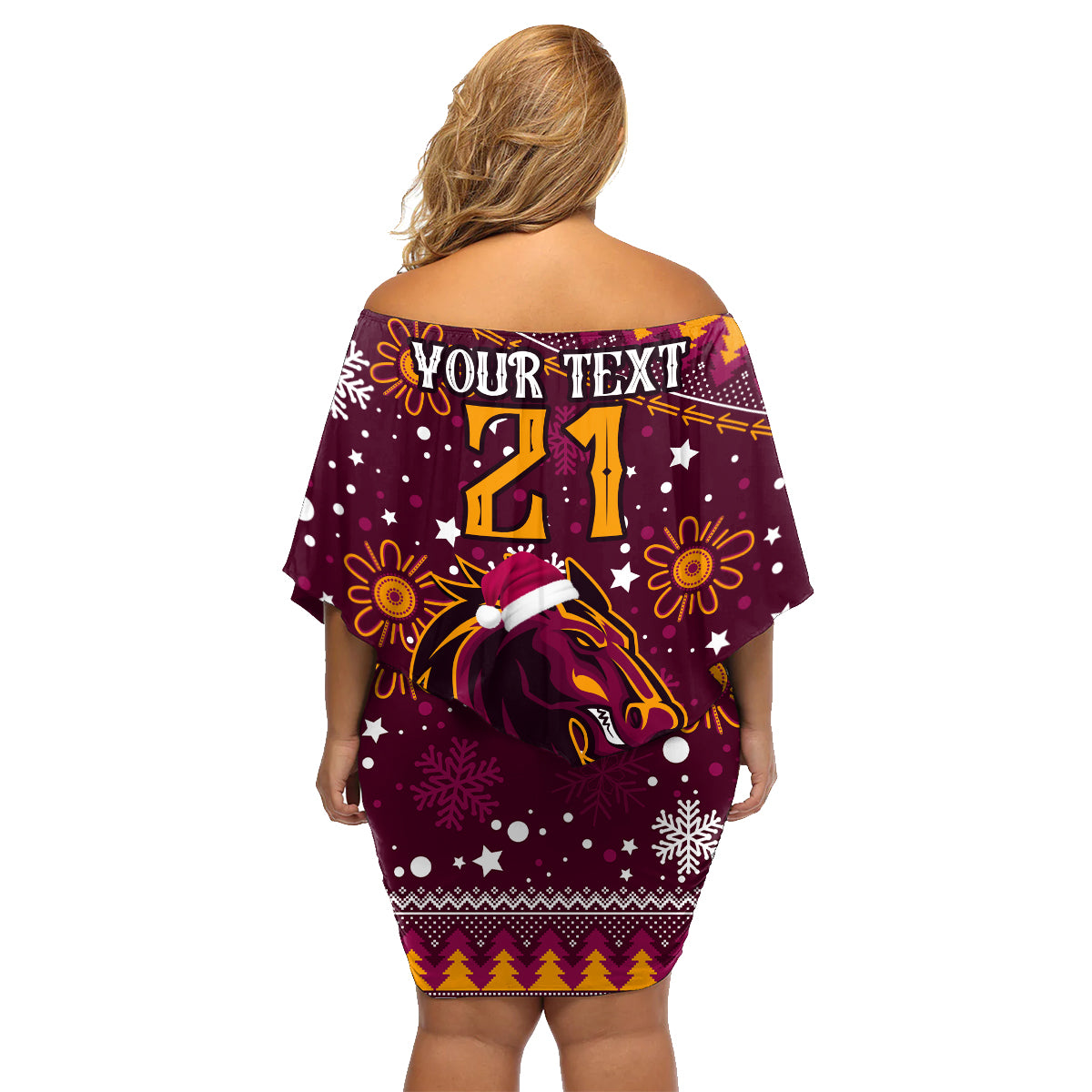 custom-broncos-rugby-family-matching-off-shoulder-short-dress-and-hawaiian-shirt-heart-of-all-queenland-2023-christmas-vibe-unique