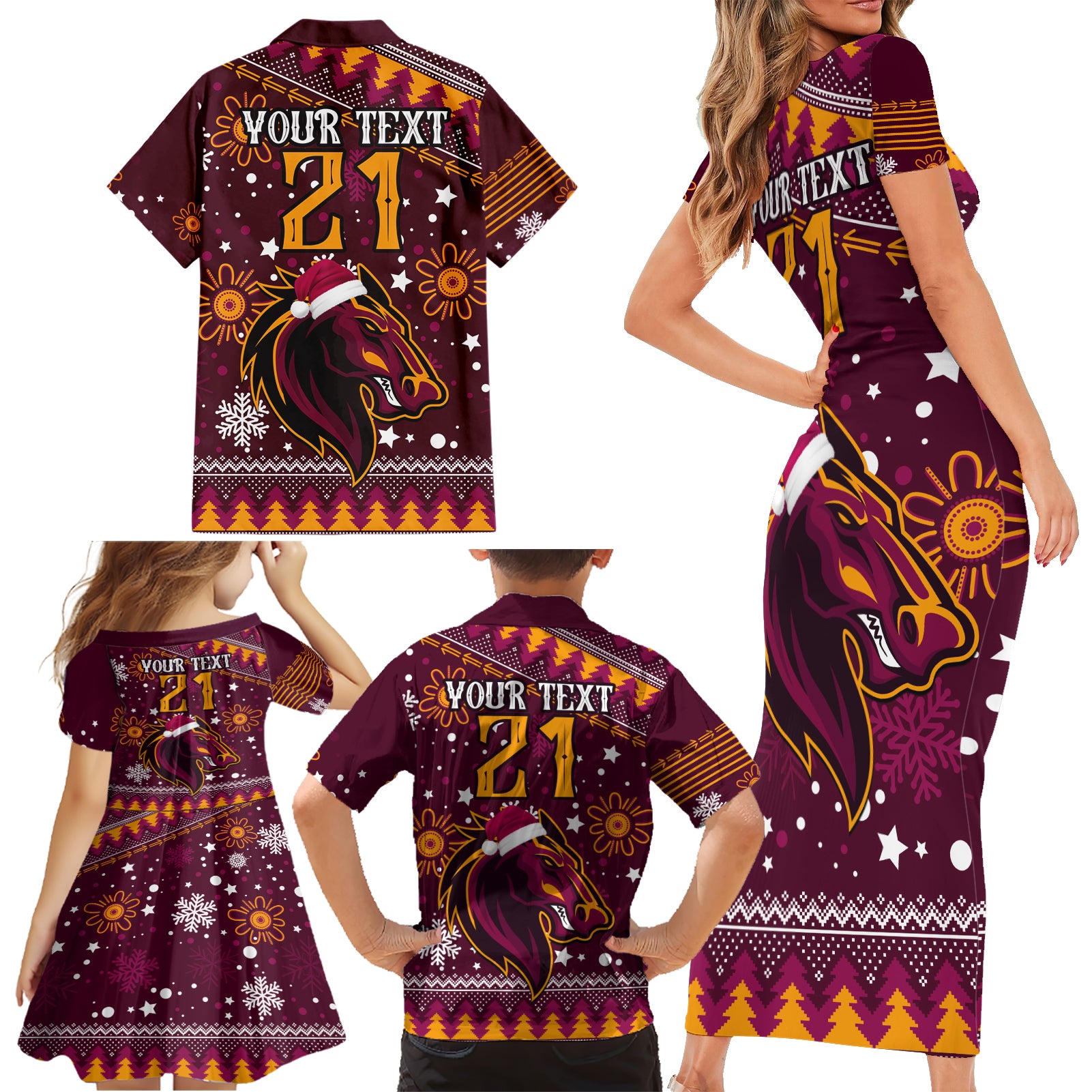 custom-broncos-rugby-family-matching-short-sleeve-bodycon-dress-and-hawaiian-shirt-heart-of-all-queenland-2023-christmas-vibe-unique