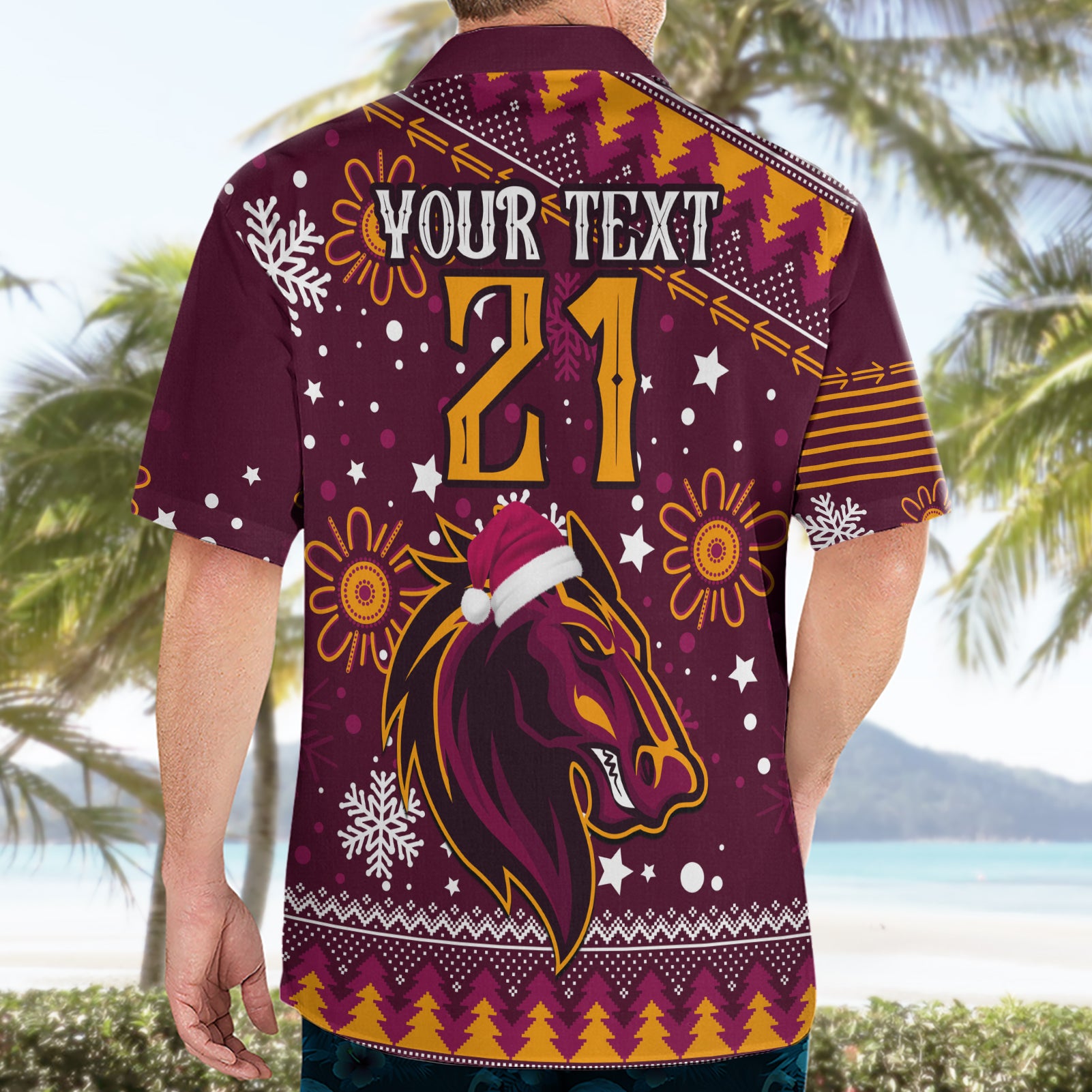 Custom Broncos Rugby Hawaiian Shirt Heart Of All Queenland 2023 Christmas Vibe Unique - Vibe Hoodie Shop