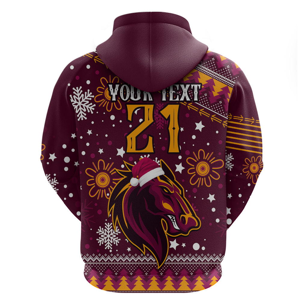Custom Broncos Rugby Hoodie Heart Of All Queenland 2023 Christmas Vibe Unique LT9 - Vibe Hoodie Shop