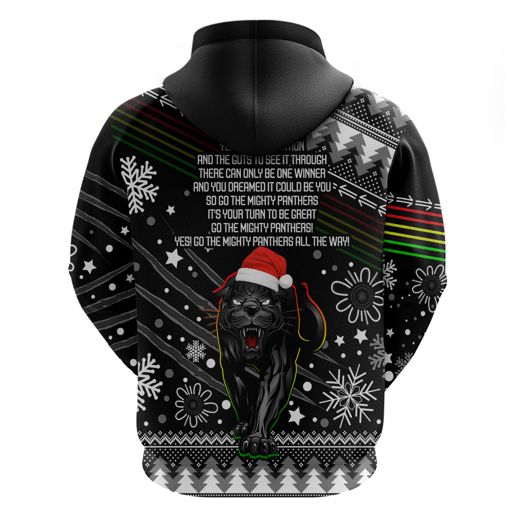 Panthers Rugby Hoodie Go The Mighty Panthers 2023 Christmas Vibe Unique LT9 - Vibe Hoodie Shop
