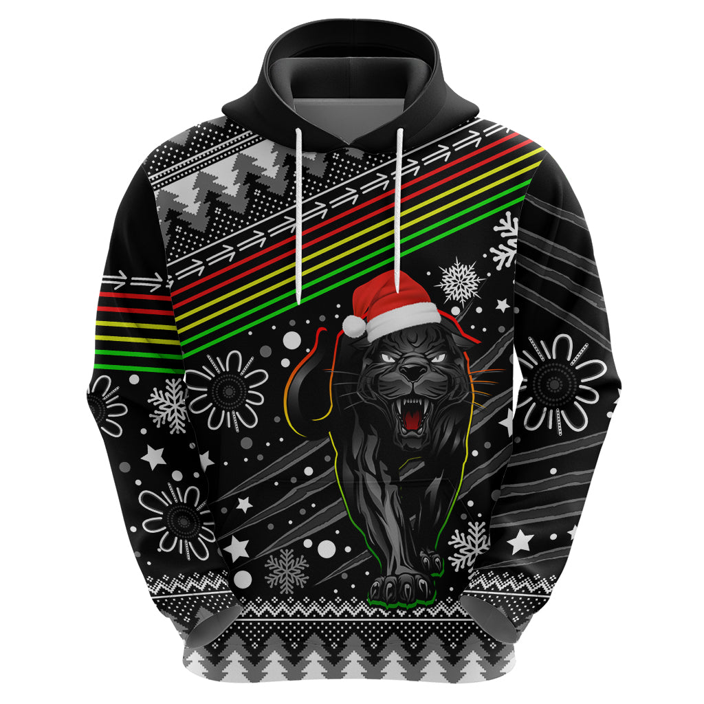 Panthers Rugby Hoodie Go The Mighty Panthers 2023 Christmas Vibe Unique LT9 - Vibe Hoodie Shop