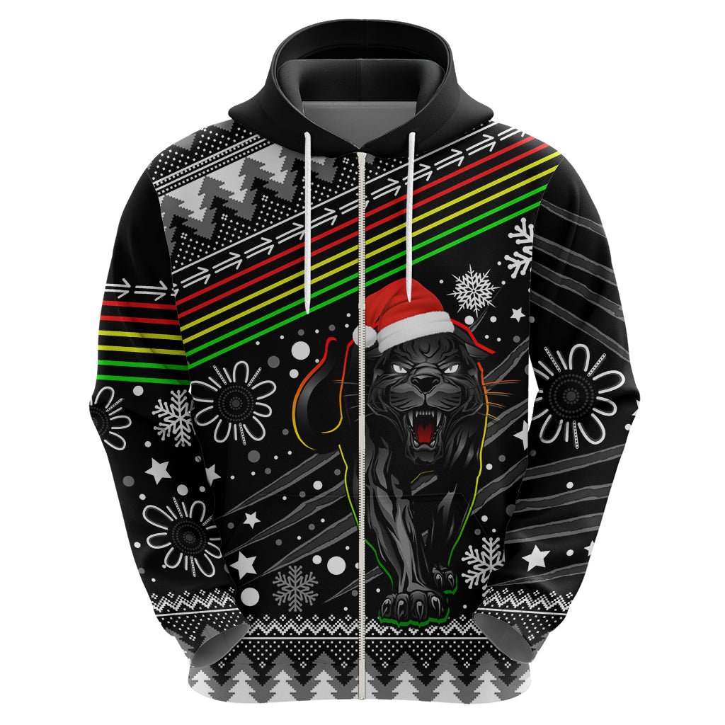 Panthers Rugby Hoodie Go The Mighty Panthers 2023 Christmas Vibe Unique LT9 - Vibe Hoodie Shop
