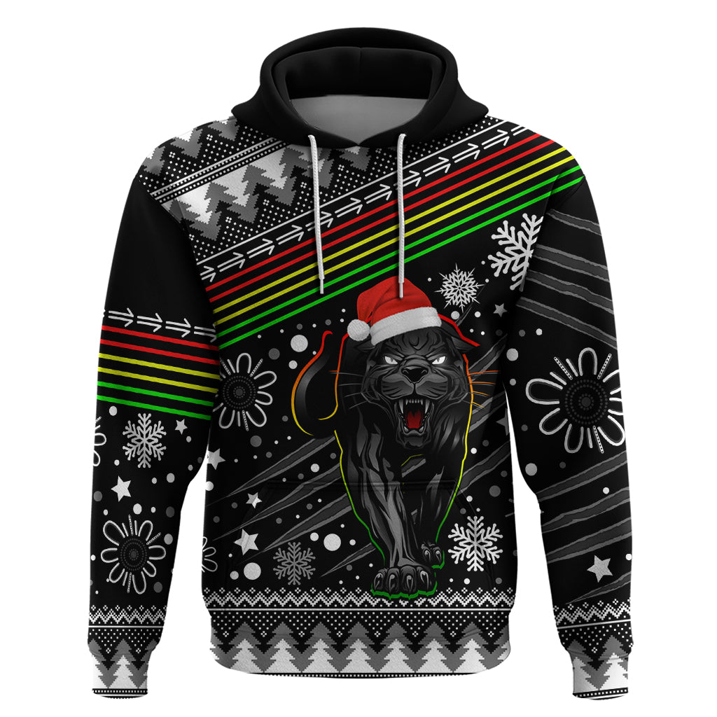 Custom Panthers Rugby Hoodie Go The Mighty Panthers 2023 Christmas Vibe Unique LT9 - Vibe Hoodie Shop