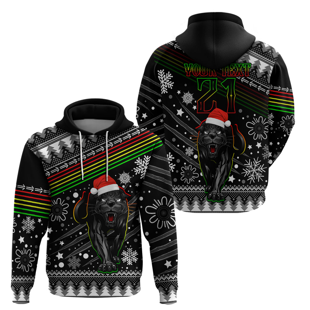 Custom Panthers Rugby Hoodie Go The Mighty Panthers 2023 Christmas Vibe Unique LT9 - Vibe Hoodie Shop