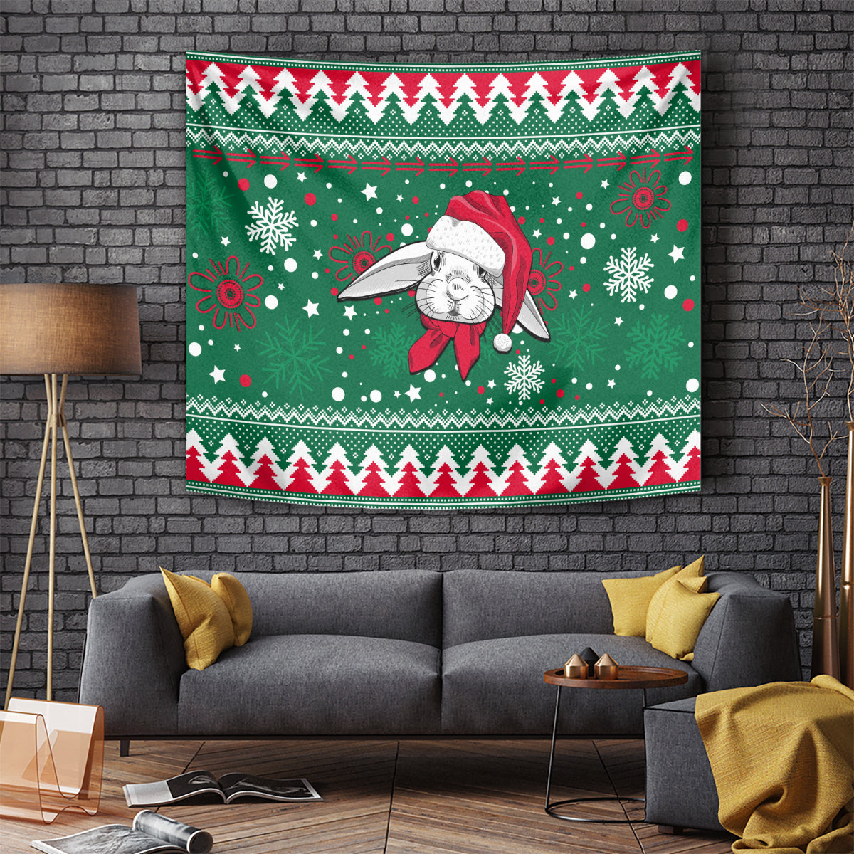 Rabbitohs Rugby Tapestry Glory Glory The South 2023 Christmas Vibe Unique - Vibe Hoodie Shop