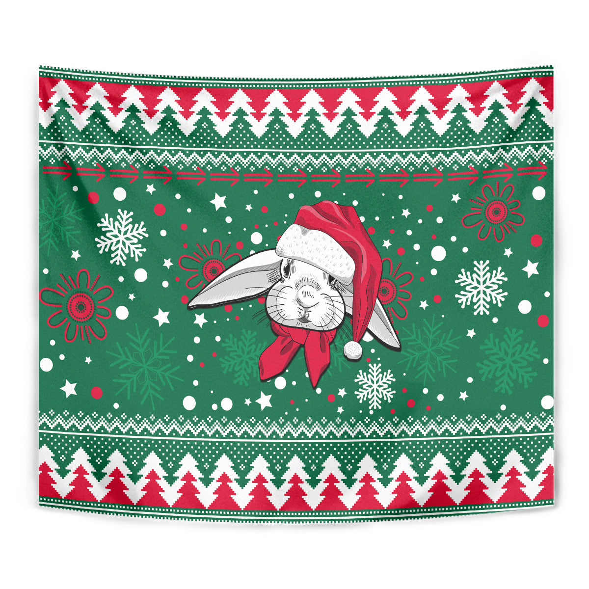 Rabbitohs Rugby Tapestry Glory Glory The South 2023 Christmas Vibe Unique - Vibe Hoodie Shop