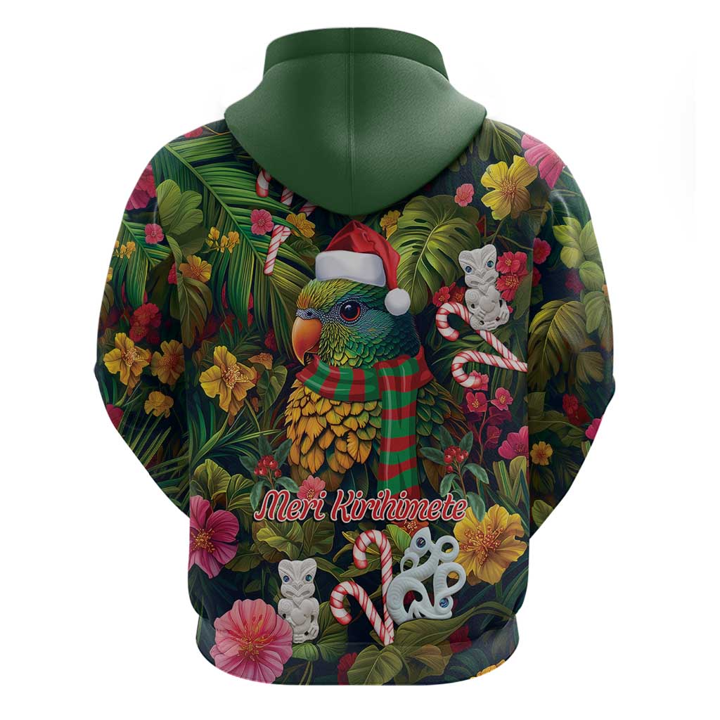 Meri Kirihimete Kakapo Santa Hoodie Merry Christmas with Tropical Vibe LT9 - Vibe Hoodie Shop