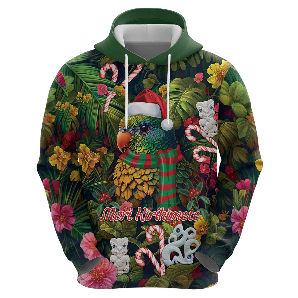 Meri Kirihimete Kakapo Santa Hoodie Merry Christmas with Tropical Vibe LT9 - Vibe Hoodie Shop