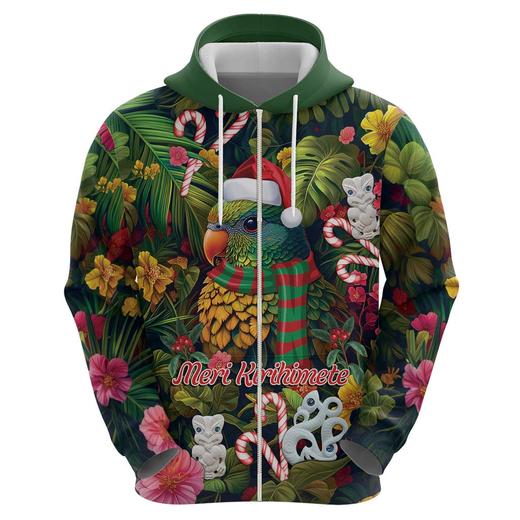 Meri Kirihimete Kakapo Santa Hoodie Merry Christmas with Tropical Vibe LT9 - Vibe Hoodie Shop