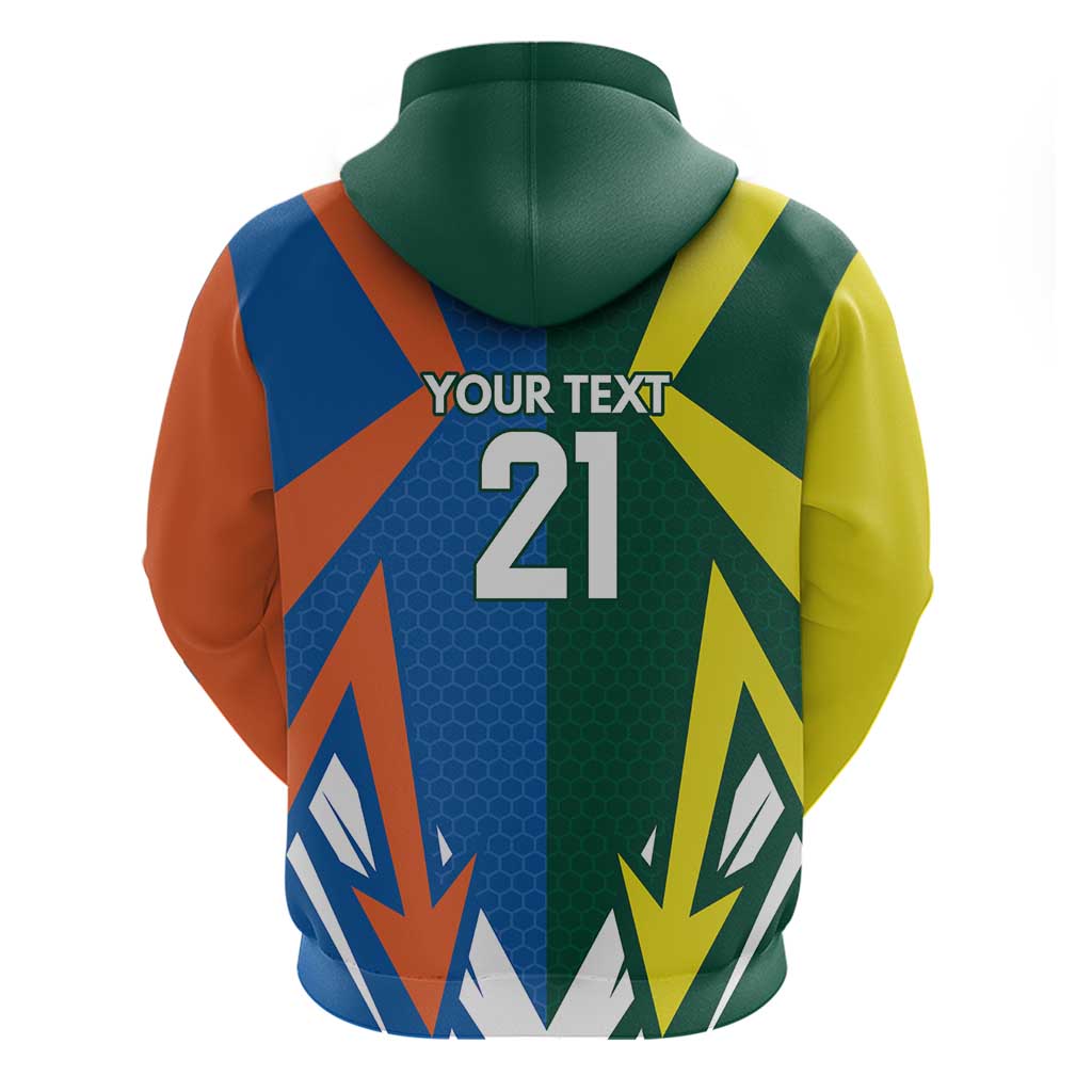 India vs Australia Custom Hoodie Blue vs Gold Cricket Heritage - Vibe Hoodie
