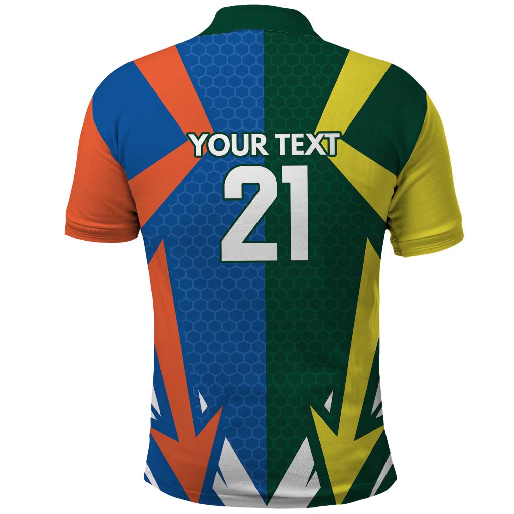 India vs Australia Custom Polo Shirt Blue vs Gold Cricket Heritage - Vibe Hoodie