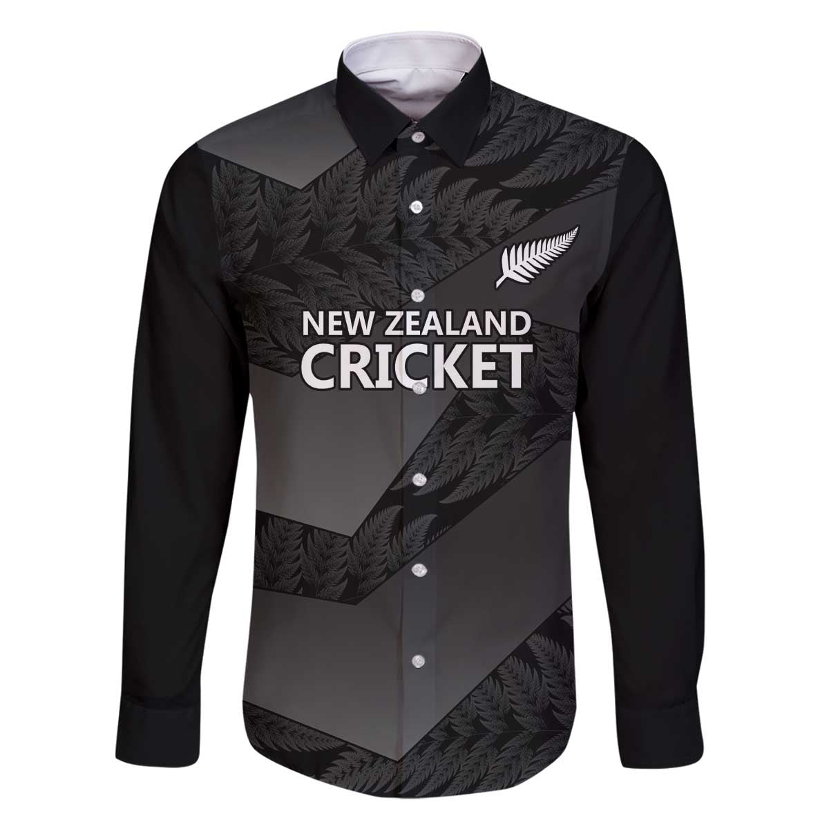 New Zealand Cricket Custom Family Matching Off The Shoulder Long Sleeve Dress and Hawaiian Shirt Potae Pango Black Fern Pattern