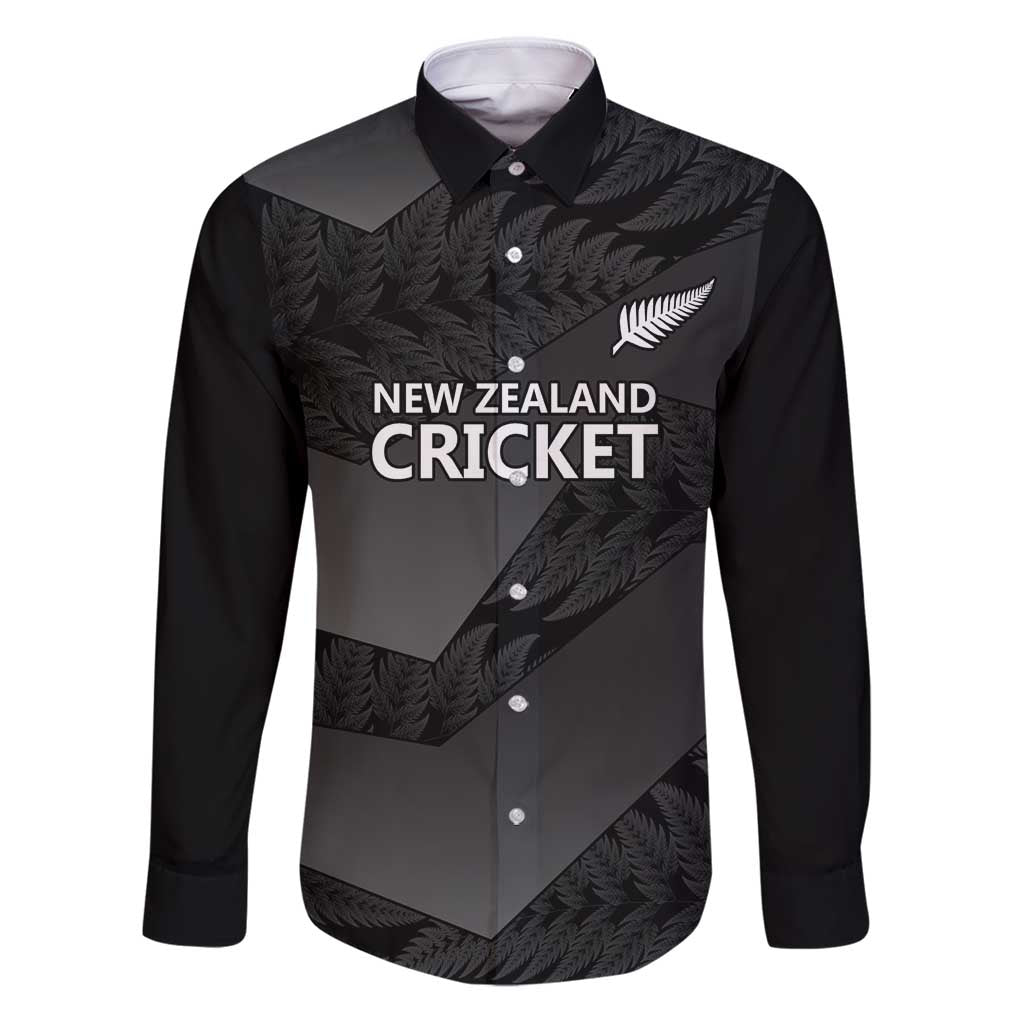 New Zealand Cricket Custom Family Matching Puletasi and Hawaiian Shirt Potae Pango Black Fern Pattern