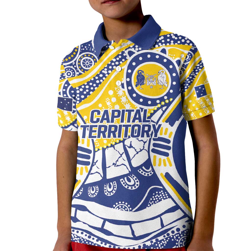 Australian Capital Territory Kid Polo Shirt For The King The Law And The People - Vibe Hoodie Shop