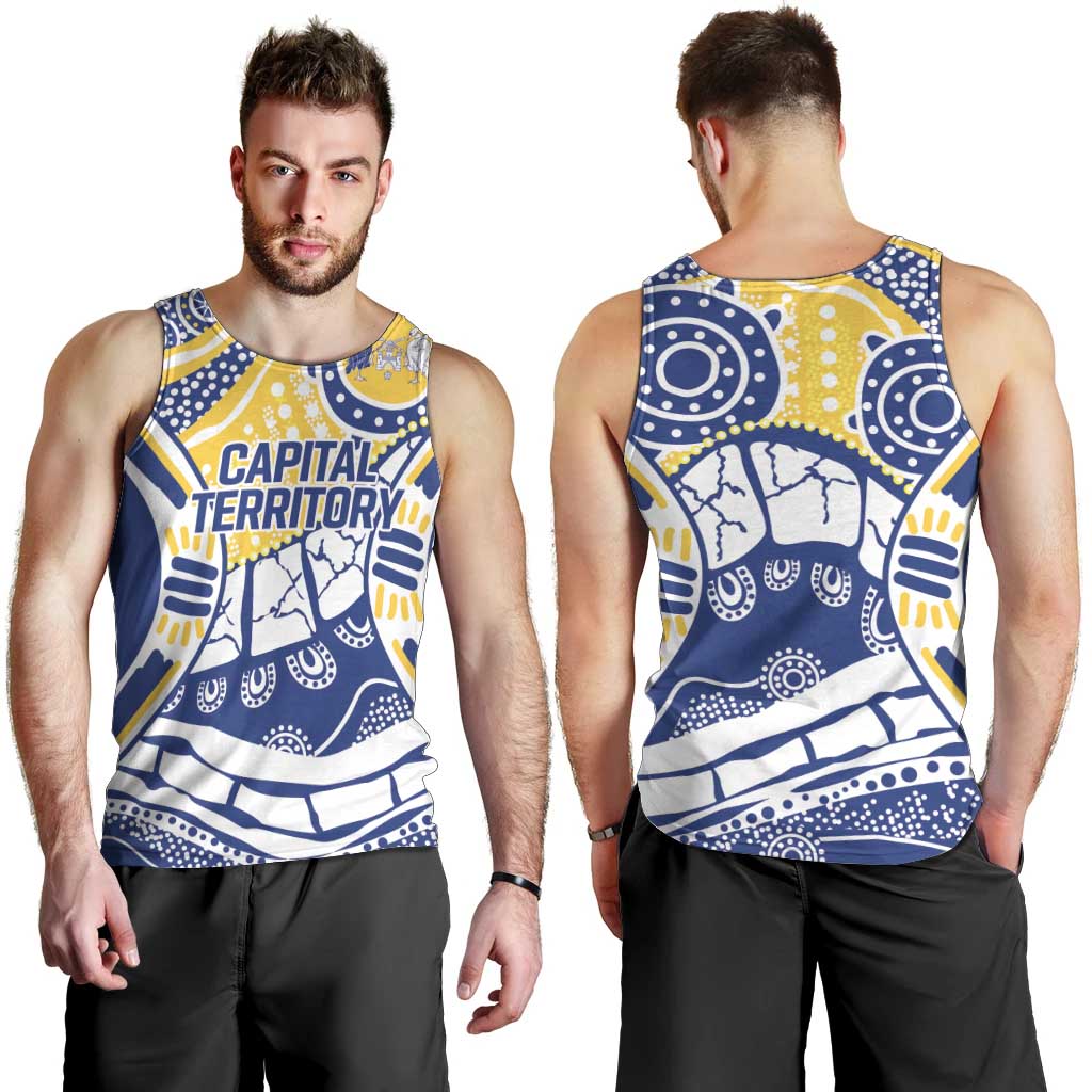 Australian Capital Territory Men Tank Top For The King The Law And The People - Vibe Hoodie Shop