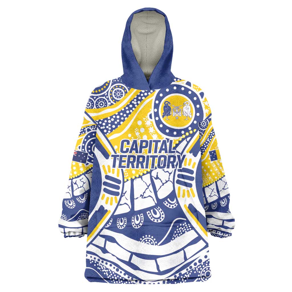 Australian Capital Territory Wearable Blanket Hoodie For The King The Law And The People - Vibe Hoodie Shop