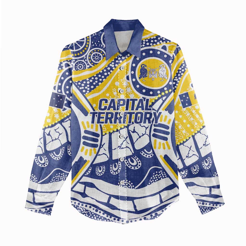 Australian Capital Territory Women Casual Shirt For The King The Law And The People - Vibe Hoodie Shop