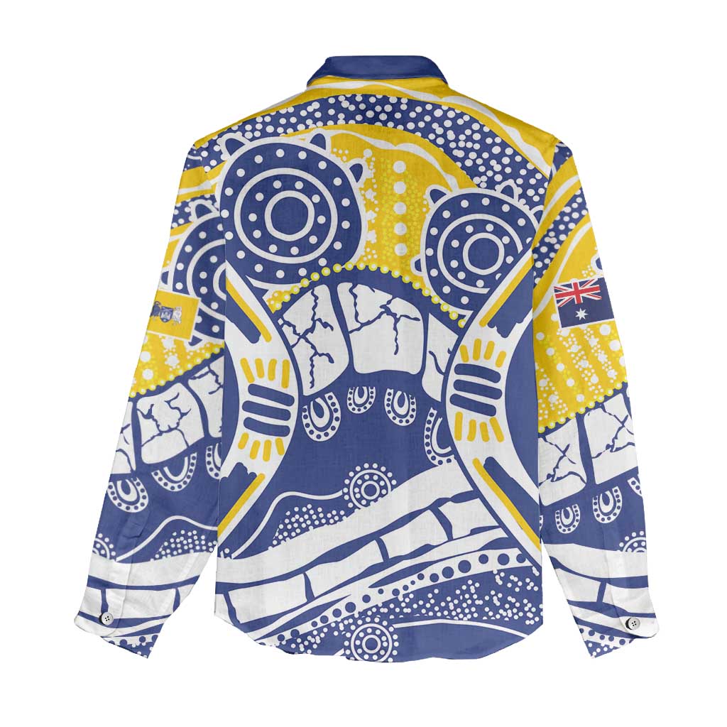 Australian Capital Territory Women Casual Shirt For The King The Law And The People - Vibe Hoodie Shop