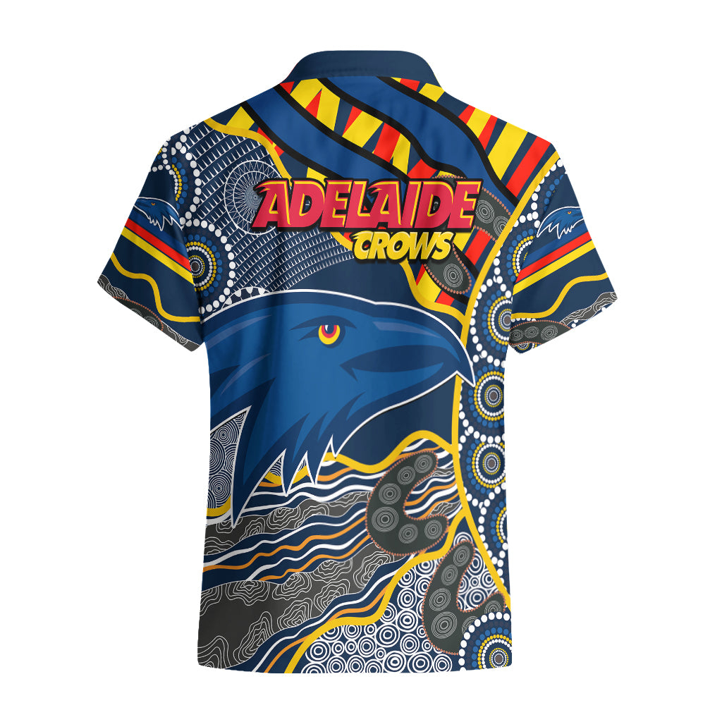 The Crows Football Hawaiian Shirt Adelaide Be Unique Aboriginal Dots - Vibe Hoodie Shop