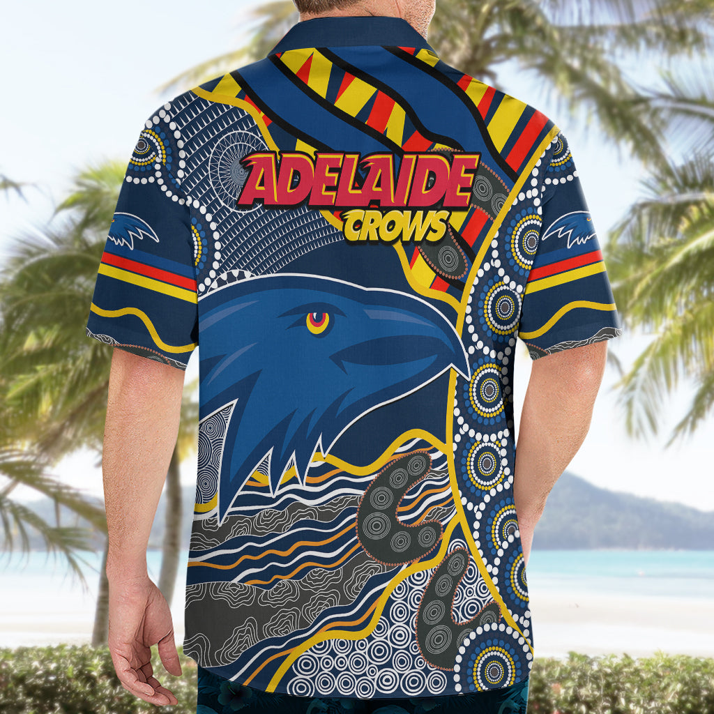 The Crows Football Hawaiian Shirt Adelaide Be Unique Aboriginal Dots - Vibe Hoodie Shop