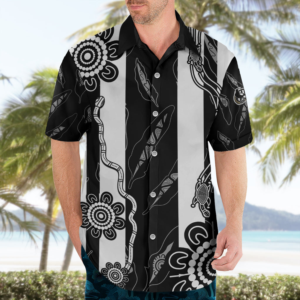 Collingwood Football Hawaiian Shirt Proud To Be Magpies Aboriginal Version - Vibe Hoodie Shop