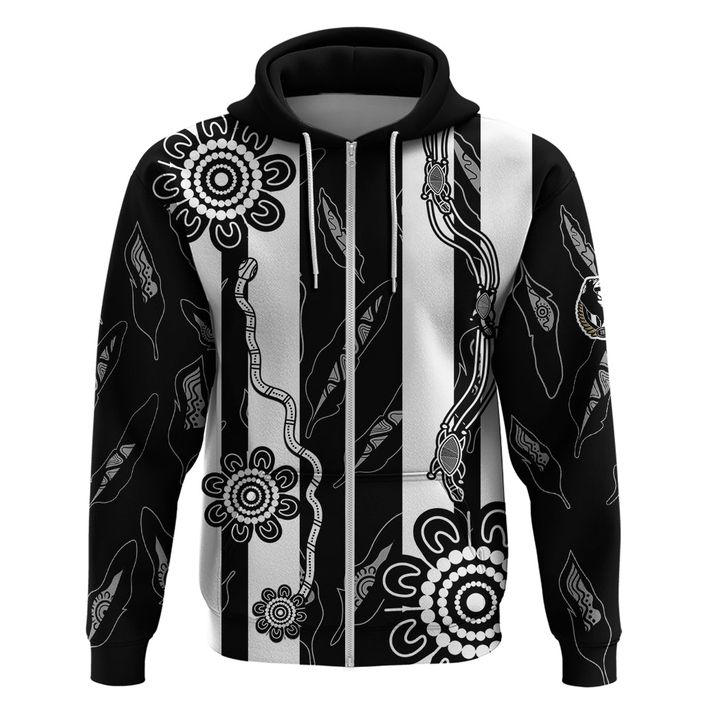 Collingwood Football Hoodie Proud To Be Magpies Aboriginal Version LT9 - Vibe Hoodie Shop