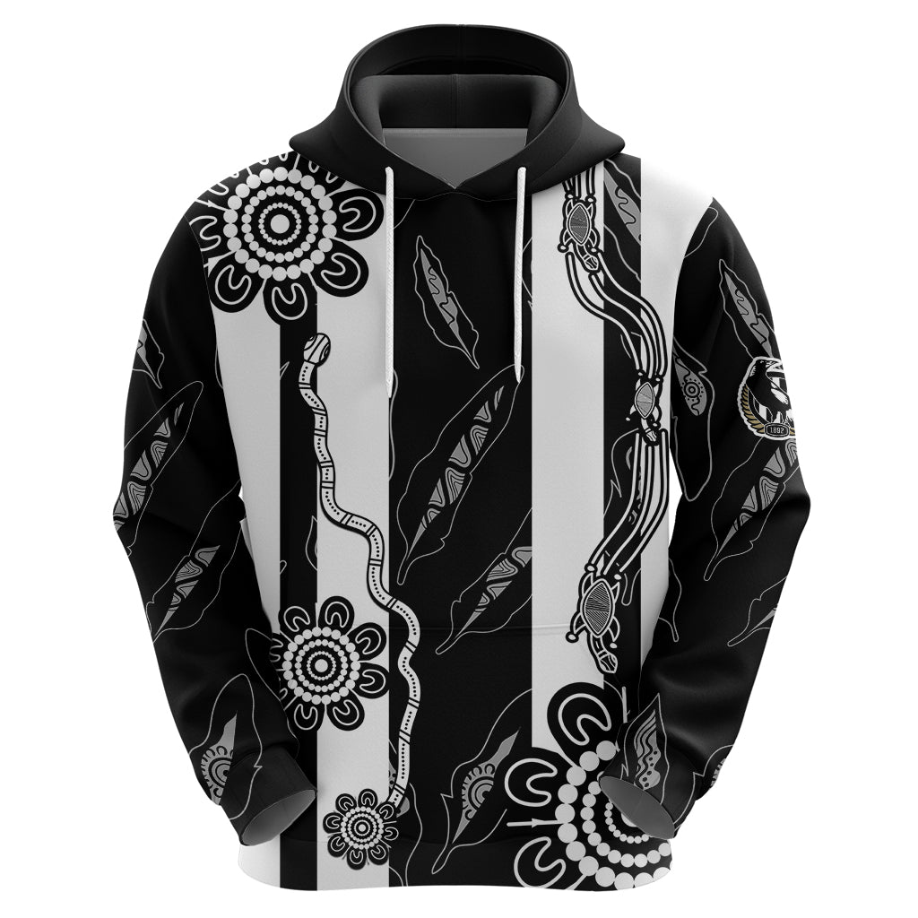 Collingwood Football Hoodie Proud To Be Magpies Aboriginal Version LT9 - Vibe Hoodie Shop