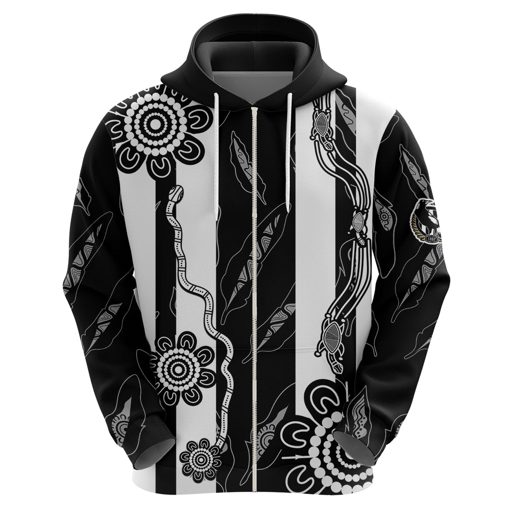Collingwood Football Hoodie Proud To Be Magpies Aboriginal Version LT9 - Vibe Hoodie Shop