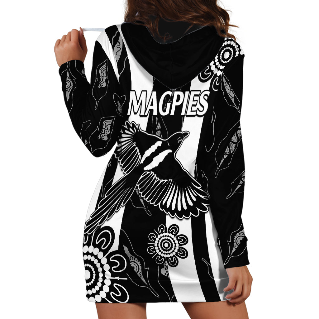 Collingwood Football Hoodie Dress Proud To Be Magpies Aboriginal Version - Vibe Hoodie Shop