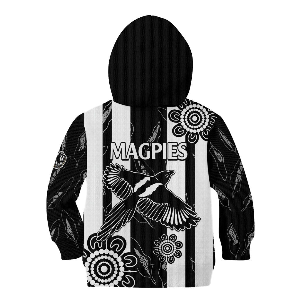 Collingwood Football Kid Hoodie Proud To Be Magpies Aboriginal Version - Vibe Hoodie Shop