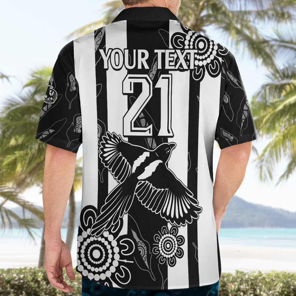(Custom Text And Number) Collingwood Football Hawaiian Shirt Proud To Be Magpies Aboriginal Version - Vibe Hoodie Shop