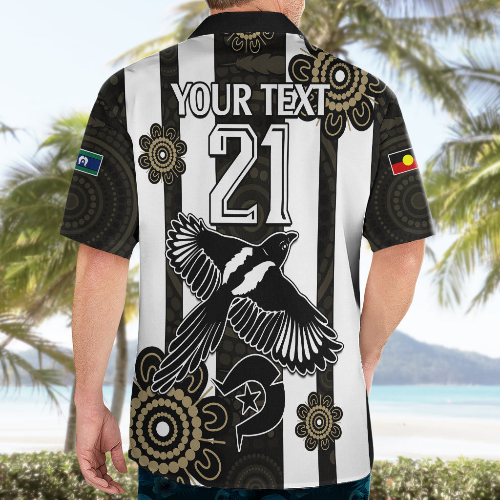 (Custom Text And Number) NAIDOC Collingwood Football Hawaiian Shirt Proud To Be Magpies Aboriginal Version - Vibe Hoodie Shop
