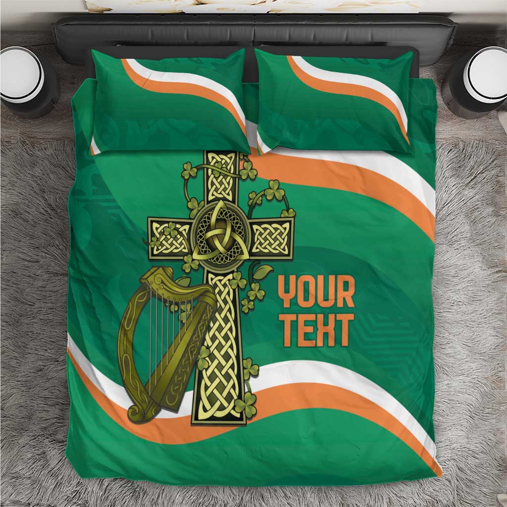 Custom Ireland Rugby Bedding Set Green Celtic Knot Summer Paris 2024 - Vibe Hoodie Shop
