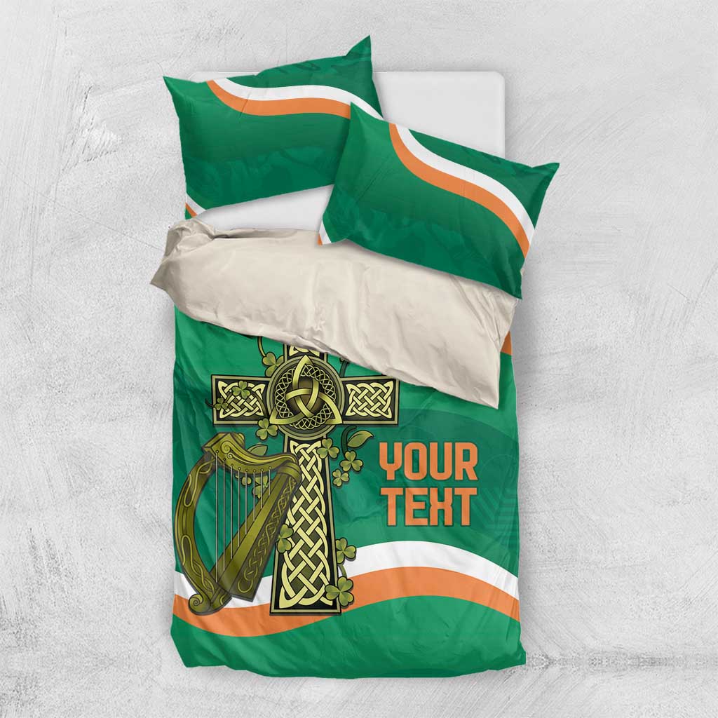 Custom Ireland Rugby Bedding Set Green Celtic Knot Summer Paris 2024 - Vibe Hoodie Shop