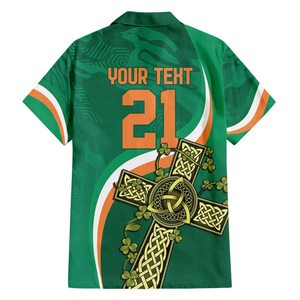 Custom Ireland Rugby Hawaiian Shirt Green Celtic Knot Summer Paris 2024 - Vibe Hoodie Shop