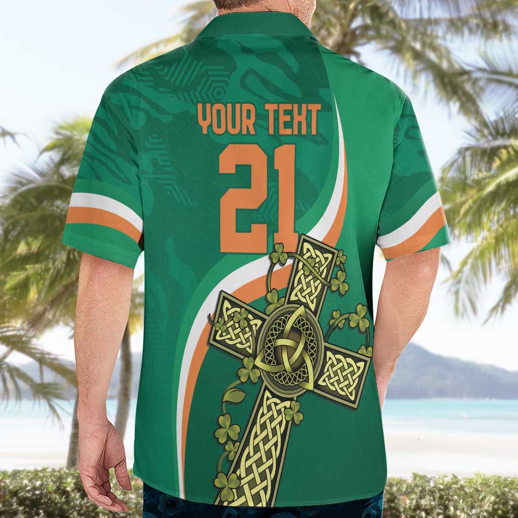 Custom Ireland Rugby Hawaiian Shirt Green Celtic Knot Summer Paris 2024 - Vibe Hoodie Shop