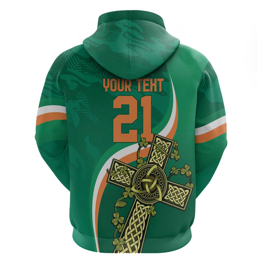 Custom Ireland Rugby Hoodie Green Celtic Knot Summer Paris 2024 LT9 - Vibe Hoodie Shop