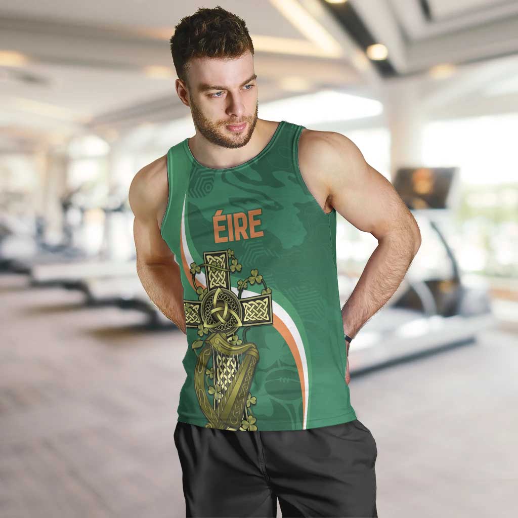 Custom Ireland Rugby Men Tank Top Green Celtic Knot Summer Paris 2024 - Vibe Hoodie Shop