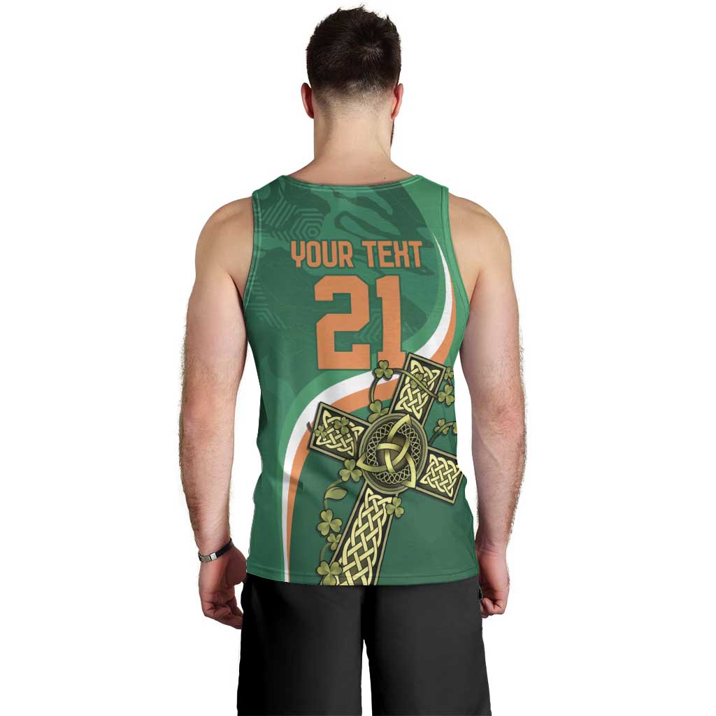 Custom Ireland Rugby Men Tank Top Green Celtic Knot Summer Paris 2024 - Vibe Hoodie Shop