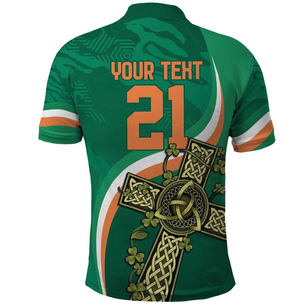 Custom Ireland Rugby Polo Shirt Green Celtic Knot Summer Paris 2024 LT9 - Vibe Hoodie Shop