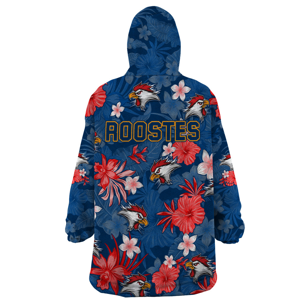 Roosters Rugby Wearable Blanket Hoodie Beautiful Floral Pattern Spring Summer Vibe - Vibe Hoodie Shop