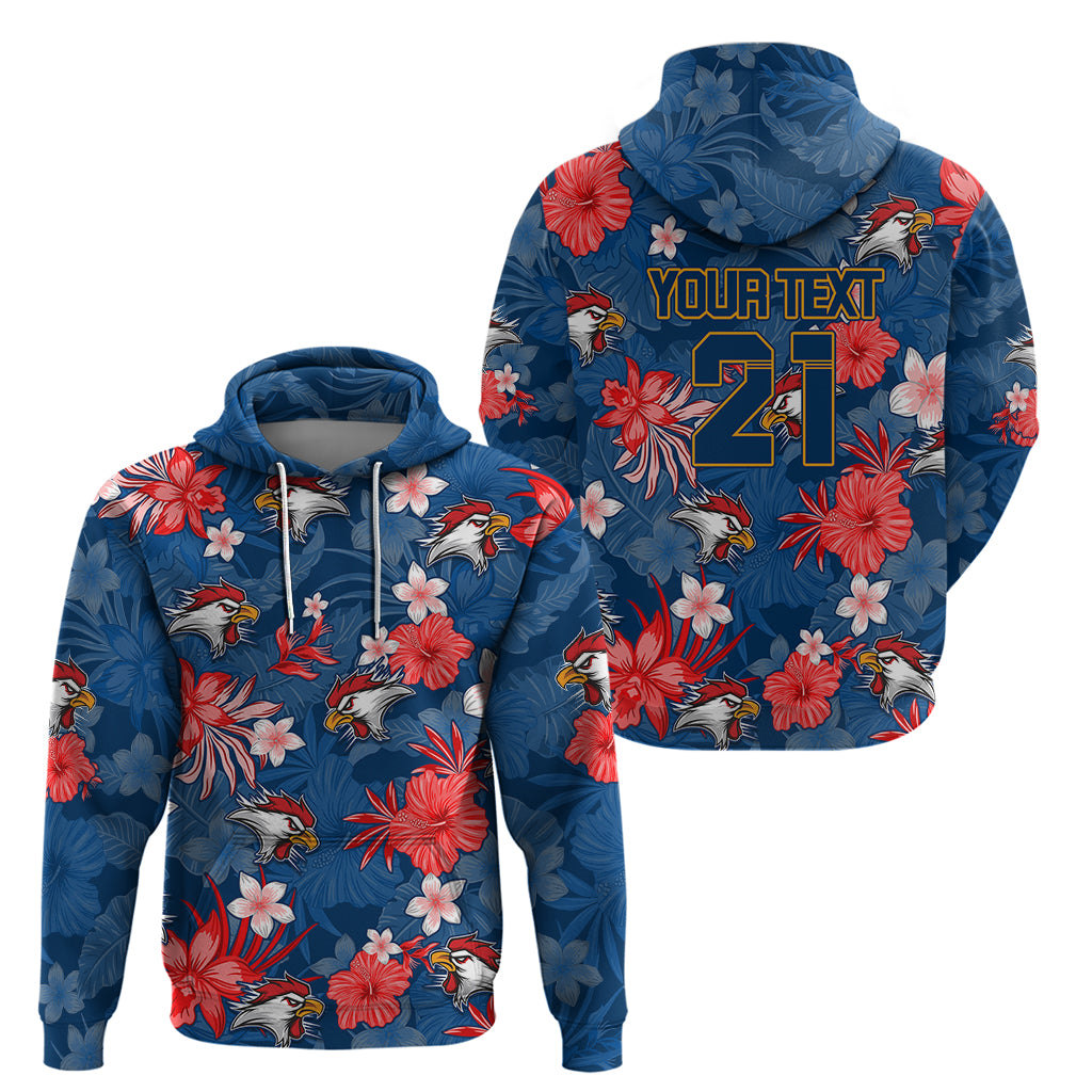 Custom Roosters Rugby Hoodie Beautiful Floral Pattern Spring Summer Vibe LT9 - Vibe Hoodie Shop
