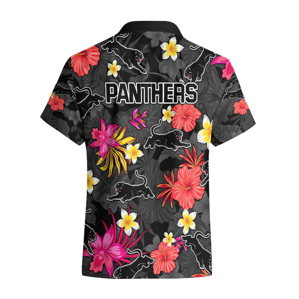Panthers Rugby Hawaiian Shirt Beautiful Floral Pattern Spring Summer Vibe - Vibe Hoodie Shop