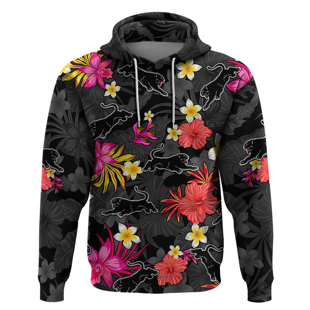 Panthers Rugby Hoodie Beautiful Floral Pattern Spring Summer Vibe LT9 - Vibe Hoodie Shop