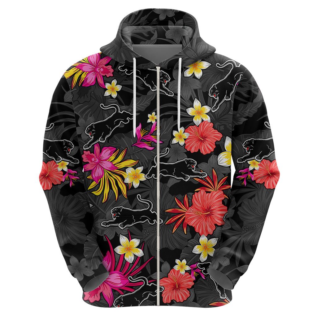 Panthers Rugby Hoodie Beautiful Floral Pattern Spring Summer Vibe LT9 - Vibe Hoodie Shop