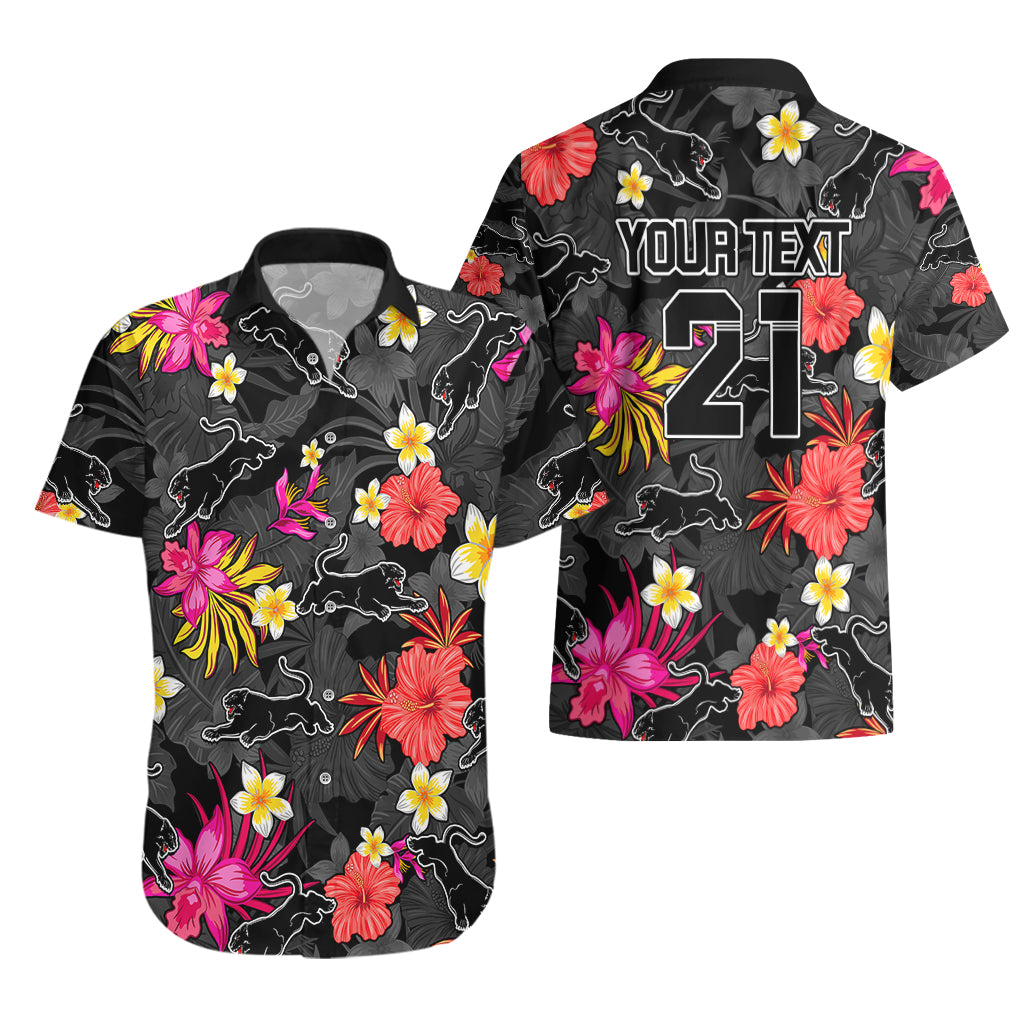 Custom Panthers Rugby Hawaiian Shirt Beautiful Floral Pattern Spring Summer Vibe - Vibe Hoodie Shop