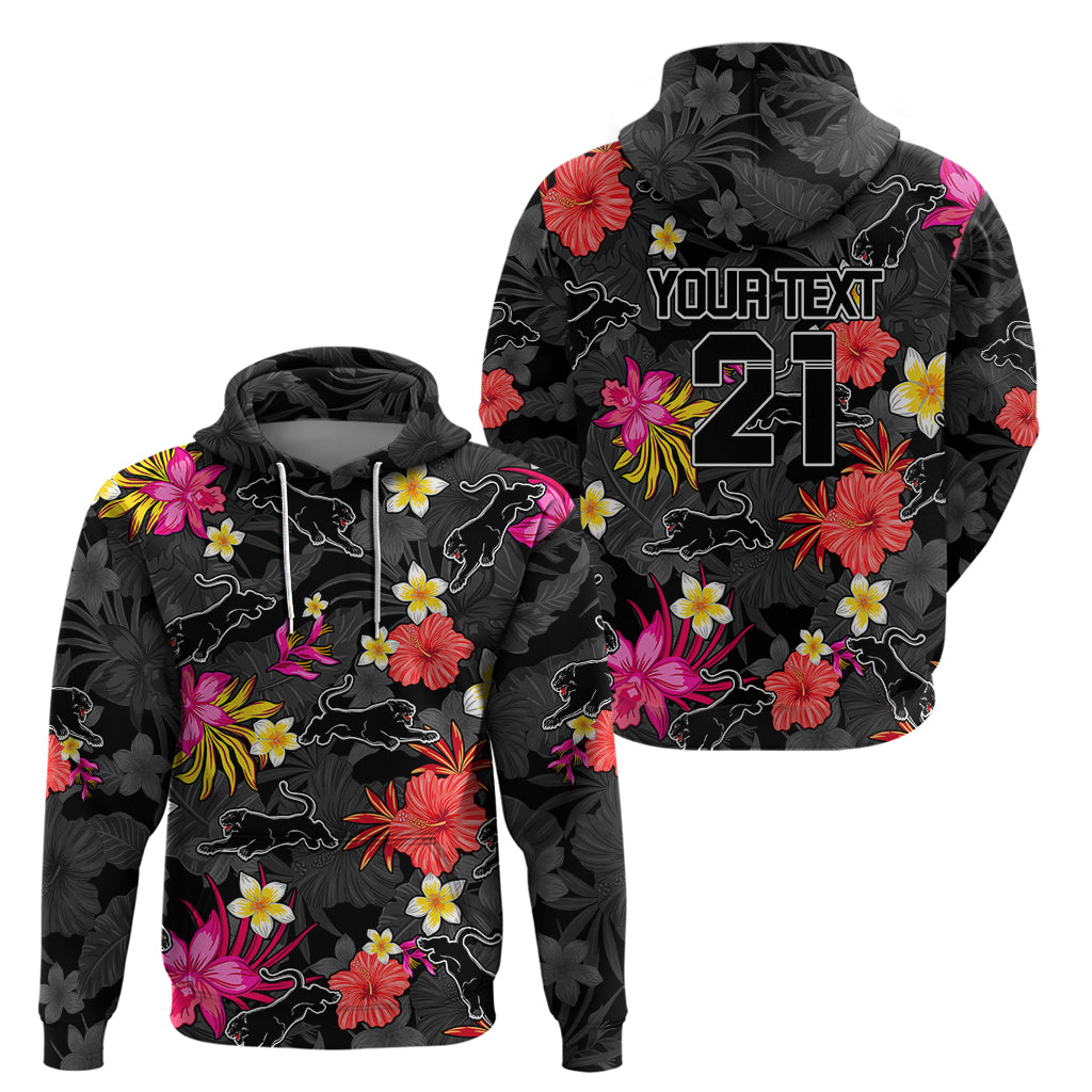 Custom Panthers Rugby Hoodie Beautiful Floral Pattern Spring Summer Vibe LT9 - Vibe Hoodie Shop